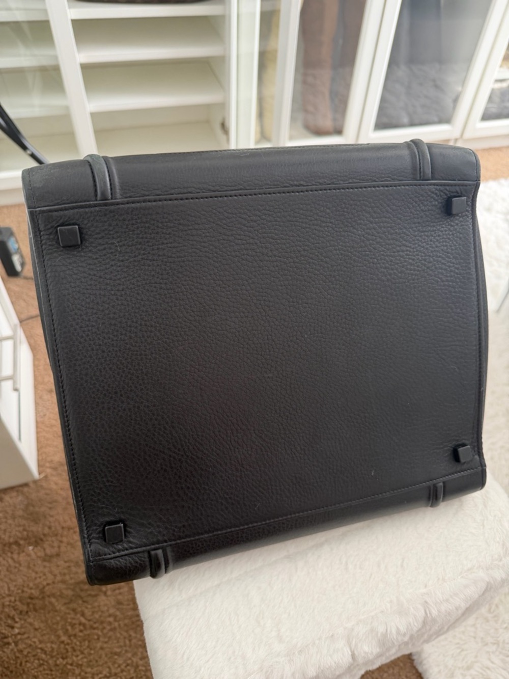 Celine Black Leather Mini Luggage Tote - Picture 15 of 15